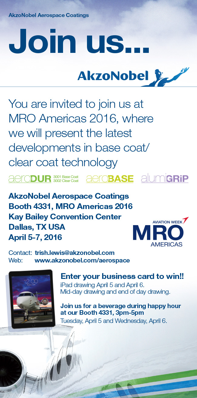 AkzoNobel Aerospace Coatings at MRO Americas 2016