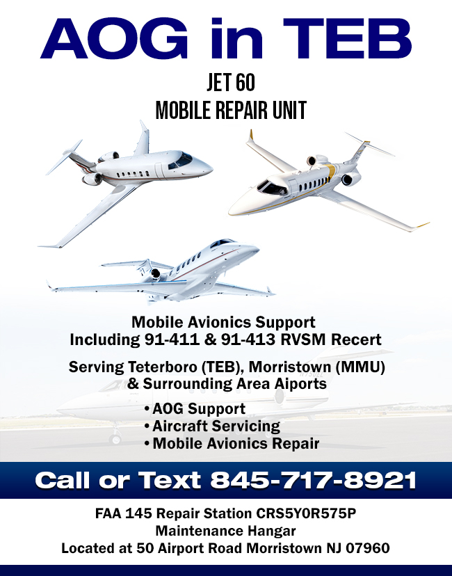 Jet 60 - A Skyways Company | Jet 60 - Mobile Repair Unit | AOG in TEB